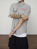 Badge Stone Half Shirt