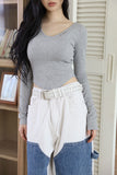 Eyelet line tee
