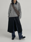 [INC MADE] Duo Layered Shirt Long One Piece