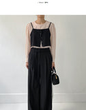 Popo Strap Wide Slacks