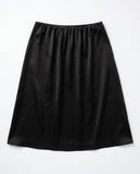 GLOSSY MIDI SKIRT