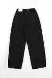 Halim studded black denim