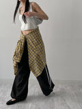 [2way!] Color matching track wide pants