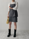 One Slit A-Line Midi Skirt