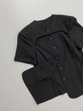 Cord Half-Hole Bijo Short Sleeve Jacket