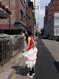 BACK OPEN STRAP SLEEVELESS