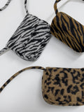 Leopard Cowhide Mini Cross Bag