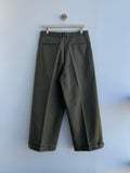 Cotton Two Pleats Bijo Pants
