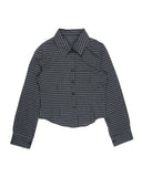GINGHAM CROP SHIRT
