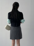 Sol Half Pleated Midi Skirt