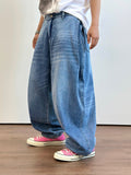 Nute Washing Balloon Denim Pants