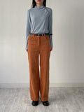 [T-shirt ver.] Doi Unbalanced Button Polar T-shirt