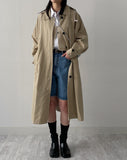 Captain Hood Neck Trench Coat