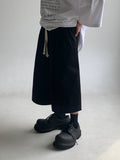 Solid Cotton Banding Bermuda Pants