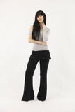 Ray Unbalance Shirring Tee