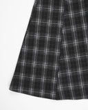 A BLACK CHECK SKIRT