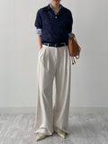 Mohair collar half knit