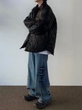 Shine Quilting Padded Shirt Jumper