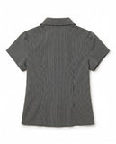 GINGHAM CHECK PUFF SHIRT