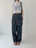 Loti Slav Wide Denim Slacks
