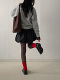 Padded Pumpkin Mini Skirt