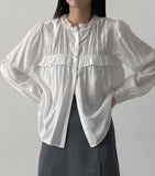 Frill Round Blouse