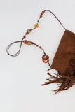 Ricky tassel suede crossbody bag