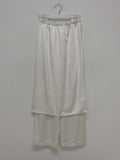 Satin Tia Layered Wide Pants