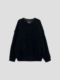 Heart twisted knitwear