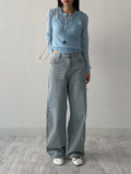 [Bustier SET] Mohair see-through crop cardigan