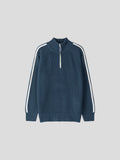 AOS Side Line High Neck Knit Half Zip-Up