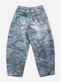 Tenor camo balloon denim pants