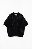 Ethnic Jacquard Knit Short Sleeve Cardigan