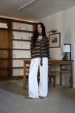 Angora Scarf Stripe Tee