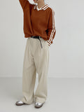 Waffle Collar Overfit Knit