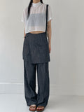 Haze Chiffon Tie Crop Blouse