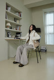 leather banding slacks
