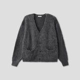 Mohair Two-Pocket Knit Cardigan