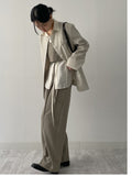 Newpopo Strap Wide Slacks