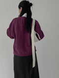 Greek V-neck Loose Fit Sweatshirt