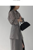 [Skirt SET] Bonita Tencel Long Shirt One Piece