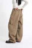 Pie Curve Side Pocket Wide Pants