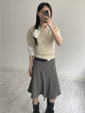 [Long sleeve ver.] Dani see-through V-neck blouse