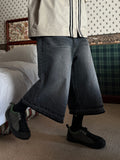 Cut Washed Bermuda Denim