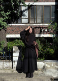 BUTTONNECK SHIRRING BLOUSE