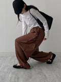 [2way!] Eyelet Wide Training Pants