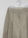 Liona Cotton Long Wide Pants