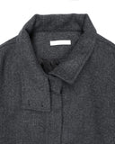 NECK BUTTON CROP COAT