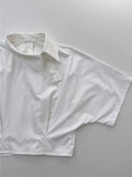 Hope Unbalanced Collar Blouse