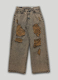 Western Vintage Damage Denim